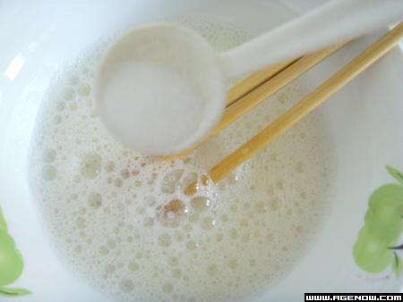 为了突出甜，放一点点盐