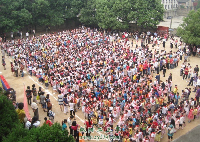 学校操场集合