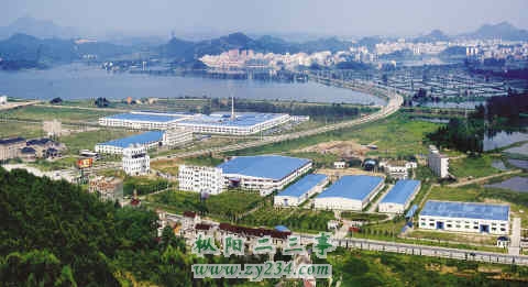 图为枞阳开发区纺织园区全景