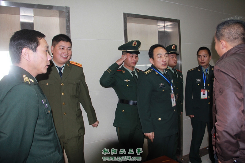 县人武部许政委、朱部长前来检查指导工作