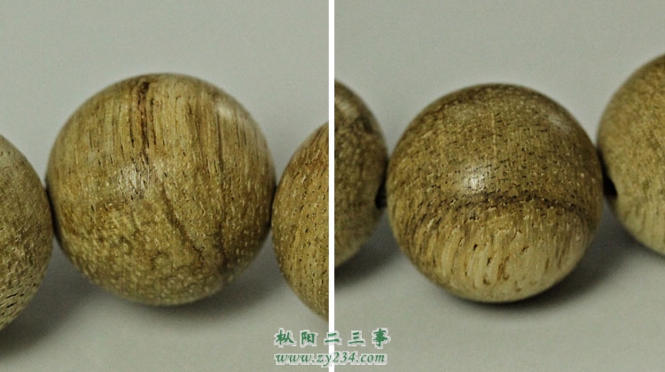 沉香佛珠细节