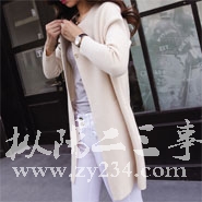 毛衣外套女开衫加厚中长款针织衫韩国2015秋装新款简约外搭
